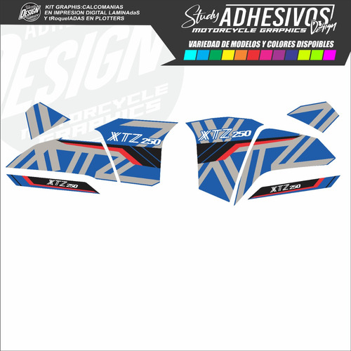 Calcomanias Yamaha Xtz 250 Personalizadas Kit De Stickers