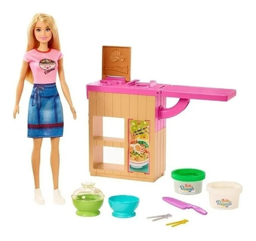 Boneca Barbie Playset Restaurante De Macarrão Ghk43 Mattel