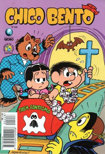Chico Bento N° 228 - 36 Páginas - Em Português - Editora Globo - Formato 13 X 19 - Capa Mole - 1995 - Bonellihq Cx177 E23