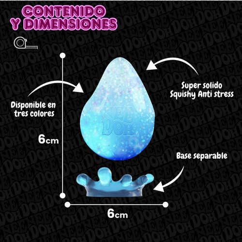 Needoh Dream Drop Squishy Sensorial Original Color A Elejir