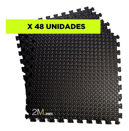 Piso Goma Eva Encastrable Para Bebes 60x60 Pack 48 Unidades