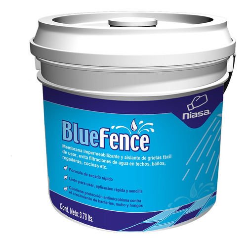  Niasa Bluefence: Membrana Impermeabilizante 3.78 Lt