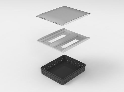 Imagen 2 de 7 de Caja Para Termica 36 Modulos Embutir Variplast Armony
