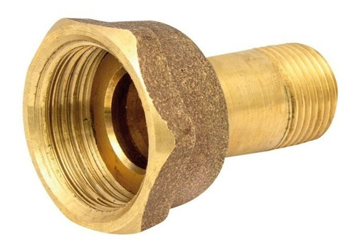 Niple Medidor De Agua Conector Bronce Tuerca 1/2 X 1 Origi