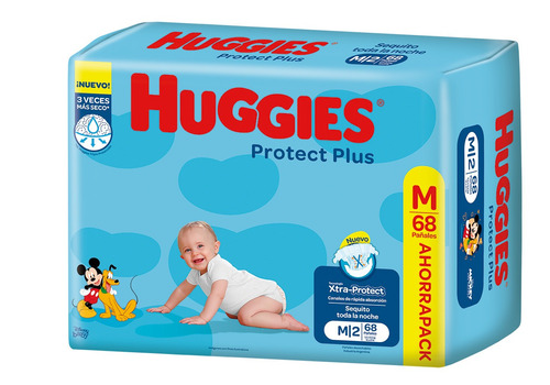 Huggies Protect Plus - 68 - M - Sin Género