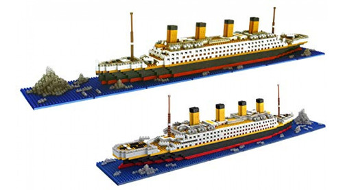 Lego Dovob Micro Mini Blocks Titanic Model Building Set Con