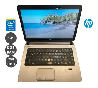 Laptop Hp Probook 440 G2 /core I5/ 8gb Ram/ Hdd 750gb/ 4°gen