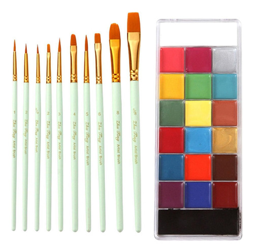 A 20 Colores Profesional Especial Cara Pintura Corporal M