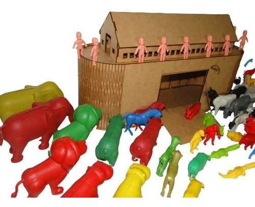Promoção Arca Noé 60 Animais E 10 Pessoas