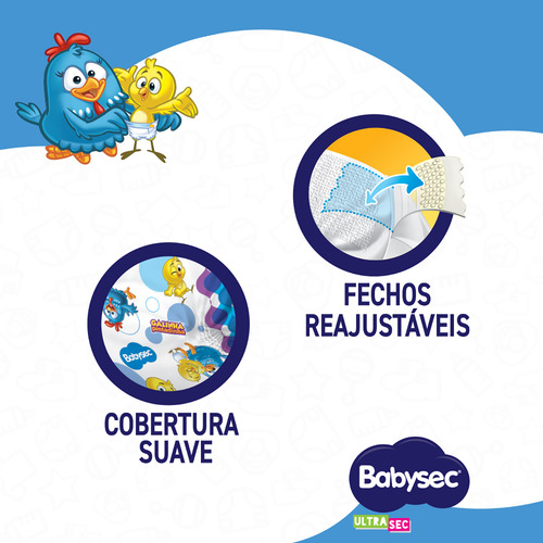 Fralda Babysec Ultra Hiper M 72 Unidades Médio (m) Sem Gênero