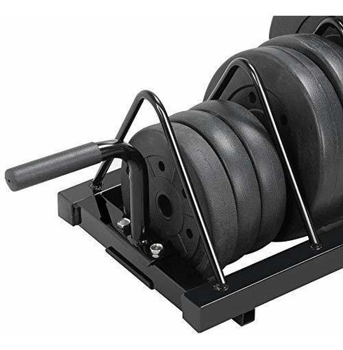 Yaheetech Soporte Barra Olimpica Asa Rueda Color Negro