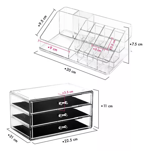 Armario de joyas. Organizador de joyas. Caja de maquillaje. Armario.  organizador de cosméticos de montaje en pared. Caja de joyas. Visualización  de cosméticos. Armario de esmalte de uñas -  México