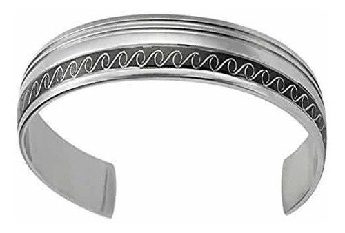 Ra, Brazalete Para M Brazalete De Acero Inoxidable Con Rayas