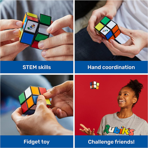 Rubiks Mini, 2x2 Rubiks Cube 3d Puzzle Fildget Cube Alivio F