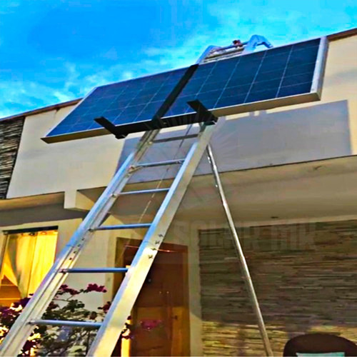 Elevador Painel Solar Motorizado  E Escada  De 15 Metros