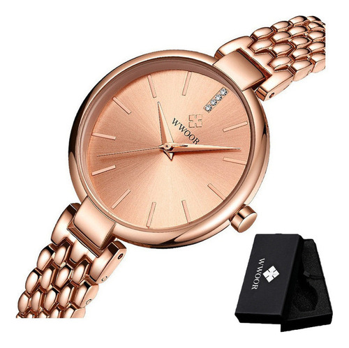 Wwoor 8865 Fashion Reloj De Cuarzo Inoxidable For Mujer