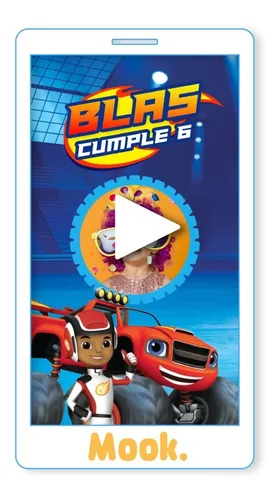 comprar Blaze Y Los Monster Machines Invitación Animada En Video