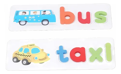 Juego Educativo OSDUE De 64 Palabras Y Números – Tarjetas Didácticas De Inglés Para Niños De 3 A 8 Años, Montessori