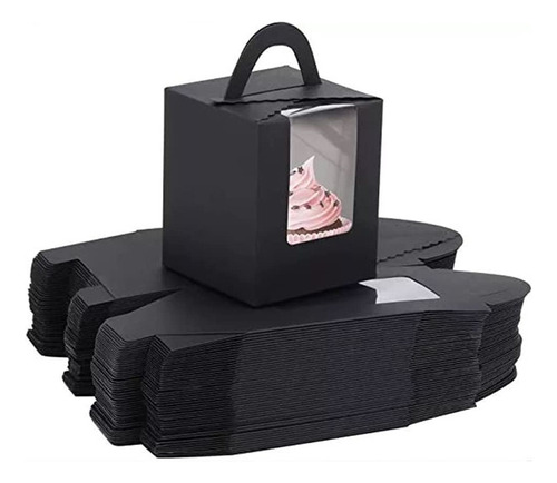 Hewnda Paquete De 20 Cajas Individuales Para Cupcakes, Cajas