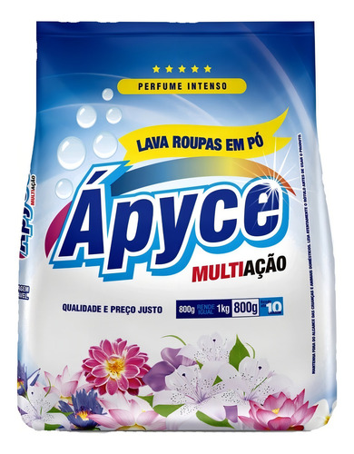 Sabão Em Pó Ápyce Multiação Roupas Brancas E Coloridas Perfu