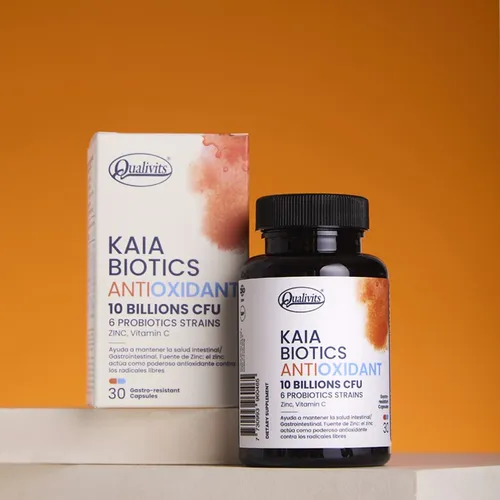 Probióticos Qualivits Kaia Biotics Antioxidante 30 Cápsulas