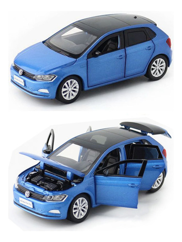 Vw Volkswagen Polo Plus 2023 Miniatura Metal Coche 1/32