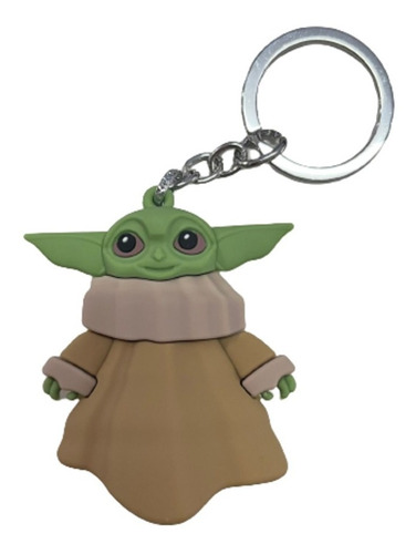 Llavero De Goma Star Wars - Baby Yoda Mod 2