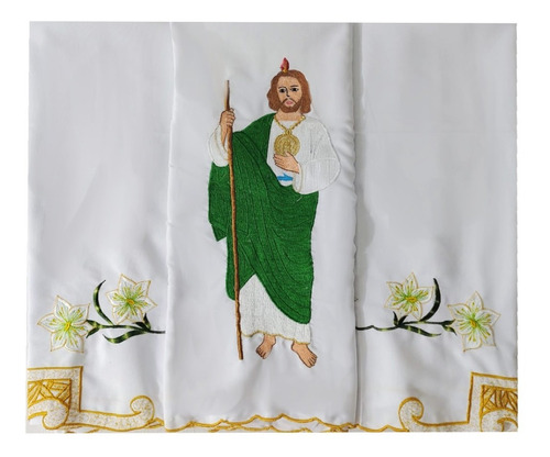 Mantel Altar Bordado Del San Judas Tadeo 1.5m 