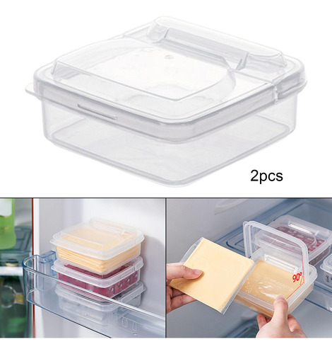 2 X 2x Contenedor De Refrigerador Tocino Queso Guardián