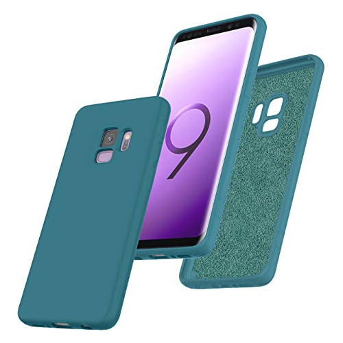 Funda Para Samsung Galaxy S9 Verde Obscuro Silicon Liquido