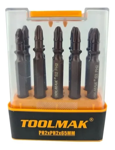 comprar Set Kit Juego Puntas Phillips Ph2 Doble Magnetico 10pcs Tmk