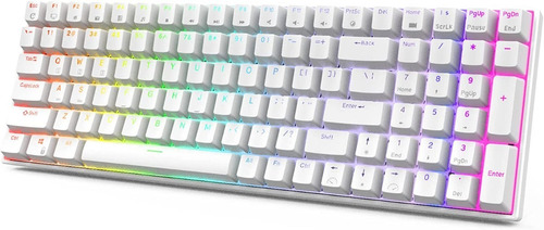 Teclado Mecánico Royal Kludge Rk100 Blanco 100 Teclas