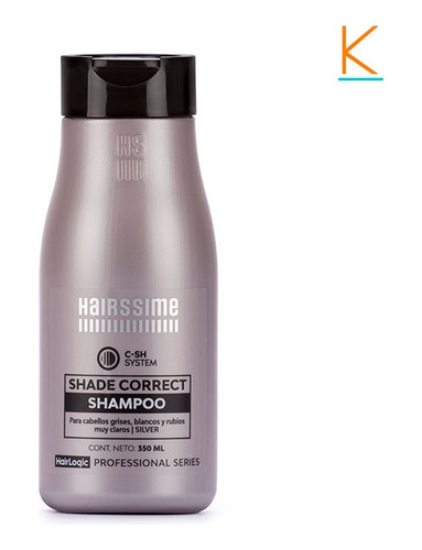 Hairssime Shampoo Silver Shade Correct Matizador Violeta 350