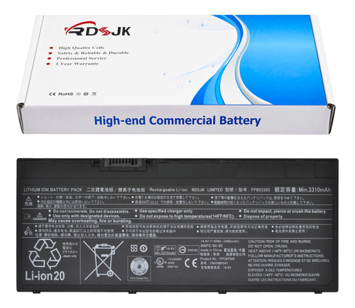 Rdsj Fpb0338s 50w Batería P/ Fujitsu Lifebook T937 T938 T939