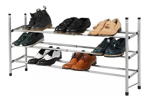 Rack Organizador De Zapatos Botinero Extensible Cromado  