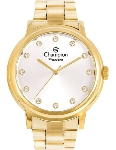 Relógio Champion Feminino Dourado Cn29874w De Vltrlne Lindo