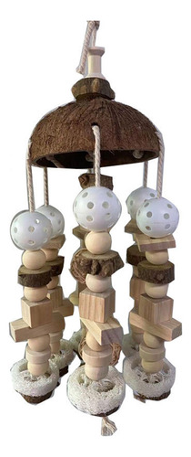 Juguete De Masticar Pájaro, Bloques De Madera Natural,