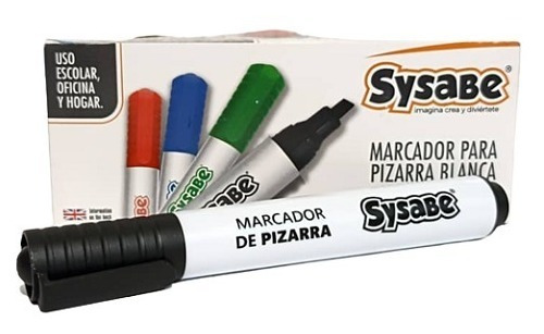 Marcadores Sysabe Para Pizarra Acrílica 6450 Color Negro