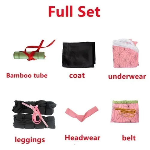 Kamado Nezuko Fantasia Cos Anime Adulto Infantil Conjunto