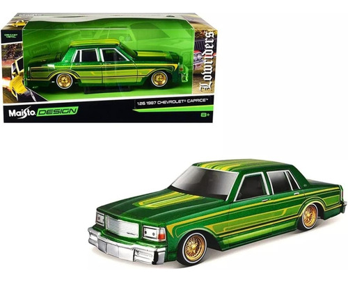 Maisto Desion Escala 1:26 1987 Chevrolet Caprice Verde 