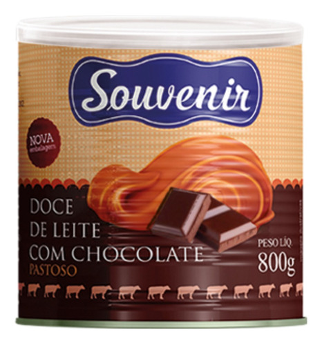 Doce De Leite C/ Chocolate Souvenir 2° Melhor Doce Do Brasil