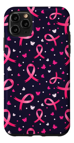 iPhone 11 Pro Max Pink Ribbons And Butterf B08fmqg25d_300324