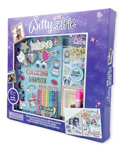 Imagen 3 de 10 de Witty Girls Selfie Album Scrapbook Deco Diy Washi Tape 326