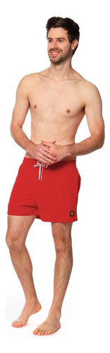 Traje De Baño Para Hombre Ocean Slave Rojo Stretch