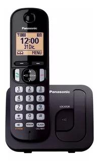 Telefone Panasonic KX-TGC210N sem fio - cor preto