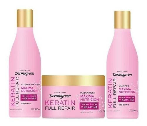 Imagen 2 de 4 de Shampoo Reparador C/ Keratina Maxima Nutricion X350ml