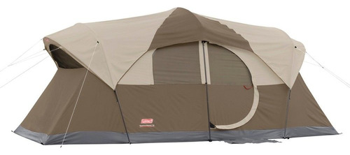 Carpa Coleman Weathermaster 10 Personas Impermeable Color Beige