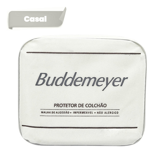 Protetor De Colchão Casal Buddemeyer Impermeável Branco