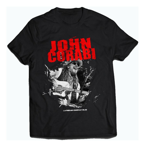 Playera Logo Rojo John Corabi Motley Crue Tour 2022