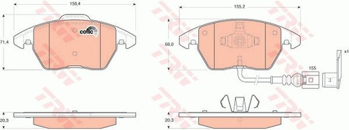Imagen 7 de 8 de Balatas Trw Delante Vw Jetta A6 2.5 2010 2011 2012 2012 2013